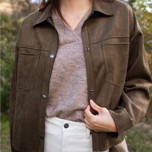 Ryder light Brown Suede Collar Jacket